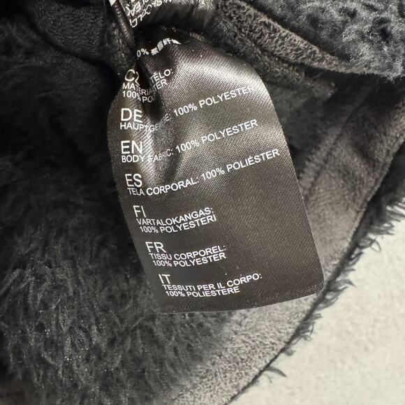 Kuhl Flight Vest Womens Medium Black Full Zip Sherpa Fleece Hidden Hood Jacket - Picture 8 of 11